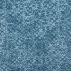Baumwollstoff Popeline Stoff Bogen Serie Vintage Washed Petrolblau1,40m Breite