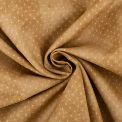 Baumwollstoff Popeline Stoff Pünktchen Serie Vintage Washed Beige 1,40m Breite