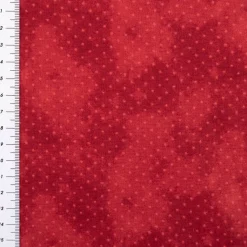 Baumwollstoff Popeline Stoff Pünktchen Serie Vintage Washed Rot 1,40m Breite