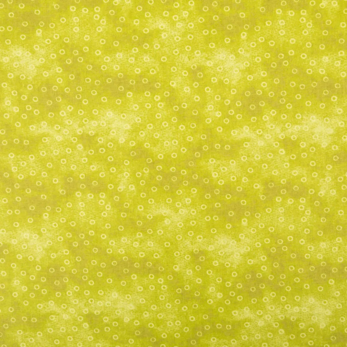 Baumwollstoff Popeline Stoff Kreise Serie Vintage Washed Grün 1,40m Breite