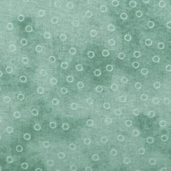 Baumwollstoff Popeline Stoff Kreise Serie Vintage Washed Mintgrün 1,40m Breite