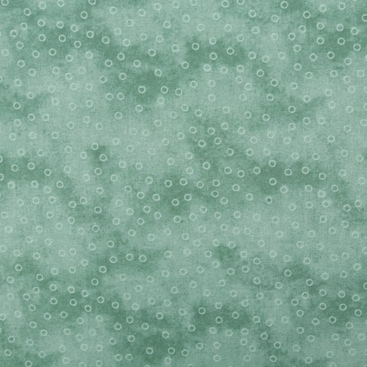 Baumwollstoff Popeline Stoff Kreise Serie Vintage Washed Mintgrün 1,40m Breite