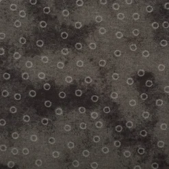 Baumwollstoff Popeline Stoff Kreise Serie Vintage Washed Schwarz 1,40m Breite