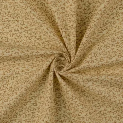 Baumwollstoff Popeline Stoff Allover Blümchen Serie Romantic Garden Beige 1,40m Breite