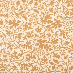 Baumwollstoff Popeline Stoff Allover Blätterranken Serie Romantic Garden Beige 1,40m Breite