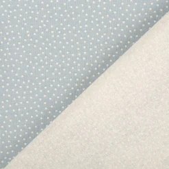 Baumwollstoff Popeline Stoff Pünktchen Serie Romantic Garden Babyblau 1,40m Breite