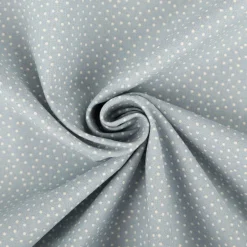 Baumwollstoff Popeline Stoff Pünktchen Serie Romantic Garden Babyblau 1,40m Breite