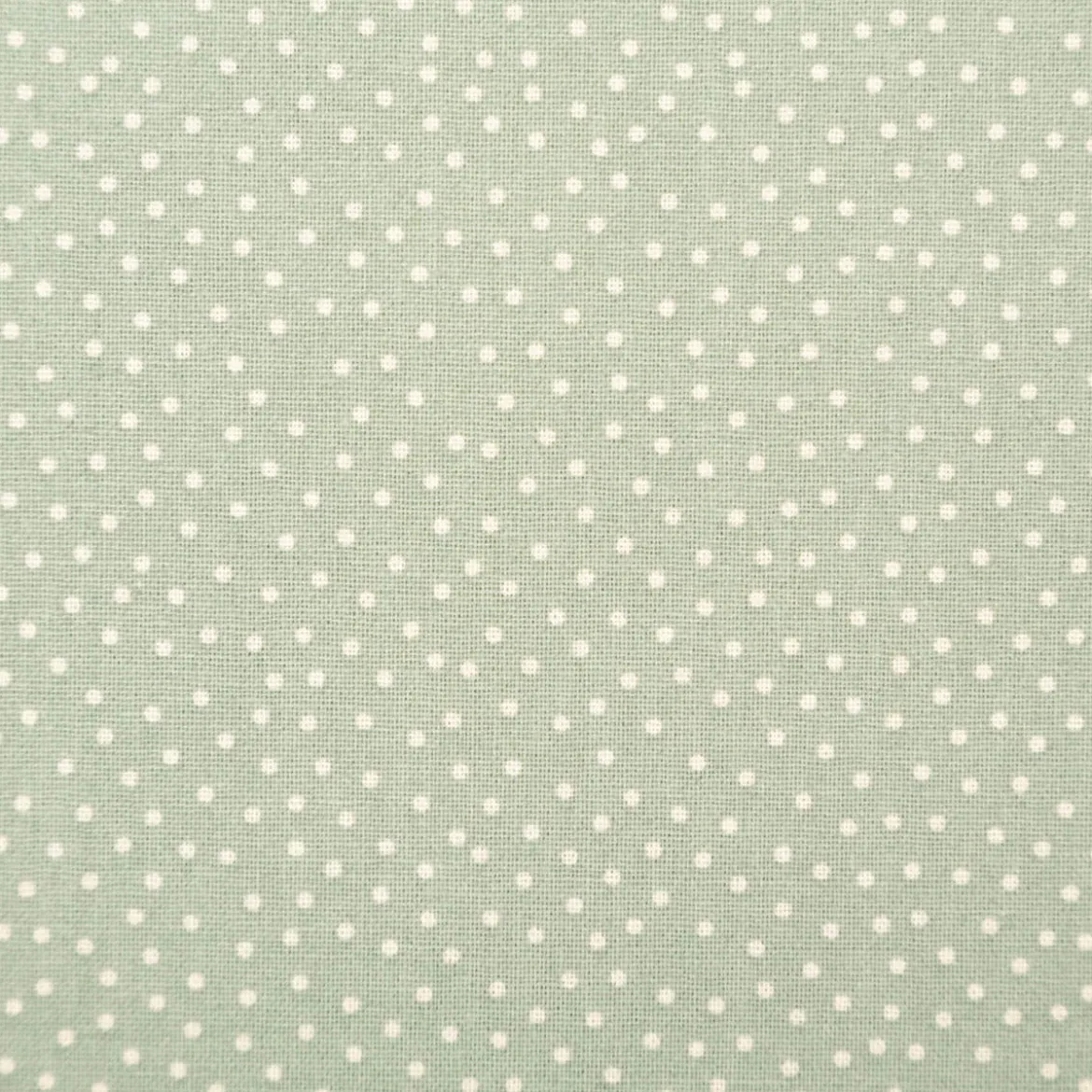 Baumwollstoff Popeline Stoff Pünktchen Serie Romantic Garden Mintgrün 1,40m Breite