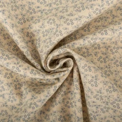 Baumwollstoff Popeline Stoff Allover Blümchen Serie Romantic Garden Babyblau 1,40m Breite