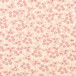 Baumwollstoff Popeline Stoff Allover Blümchen Serie Romantic Garden Altrosa 1,40m Breite