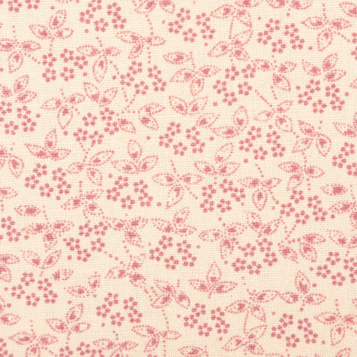 Baumwollstoff Popeline Stoff Allover Blümchen Serie Romantic Garden Altrosa 1,40m Breite