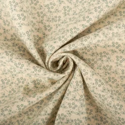 Baumwollstoff Popeline Stoff Allover Blümchen Serie Romantic Garden Mintgrün 1,40m Breite