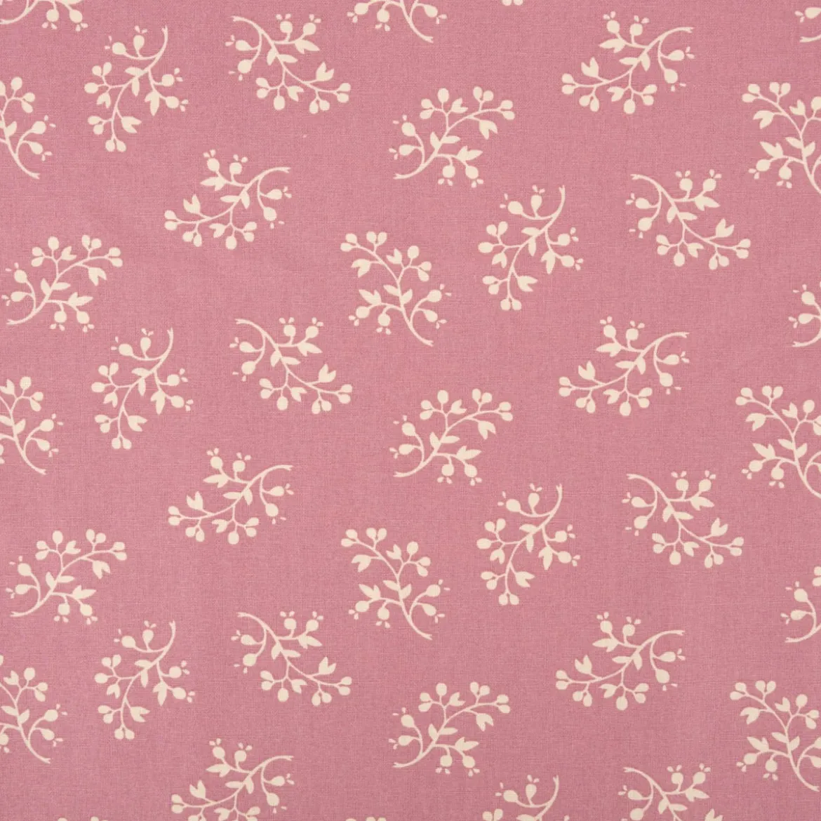 Baumwollstoff Popeline Stoff Blumenzweige Serie Romantic Garden Altrosa 1,40m Breite
