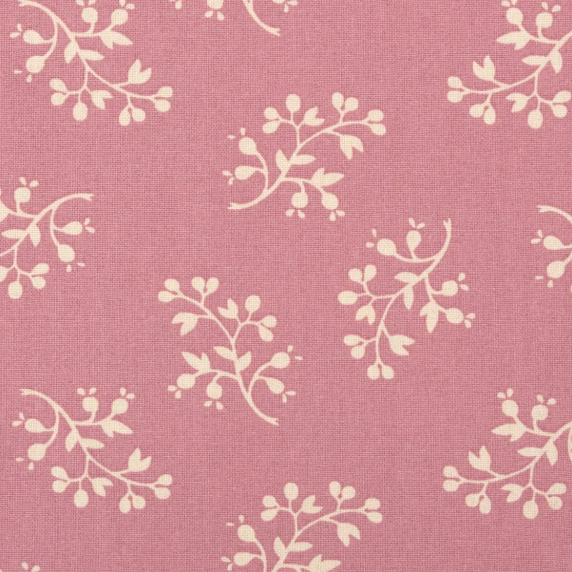Baumwollstoff Popeline Stoff Blumenzweige Serie Romantic Garden Altrosa 1,40m Breite