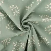 Baumwollstoff Popeline Stoff Blumenzweige Serie Romantic Garden Mintgrün 1,40m Breite