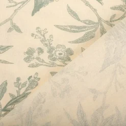 Baumwollstoff Popeline Stoff Vögel und Blumen Serie Romantic Garden Mintgrün 1,40m Breite