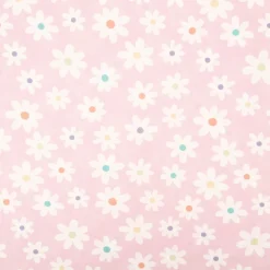 Baumwollstoff Popeline Stoff Blüten rosa 1,45m Breite