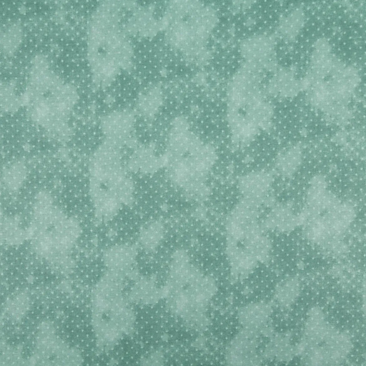 Baumwollstoff Popeline Stoff Pünktchen Serie Vintage Washed Mintgrün 1,40m Breite