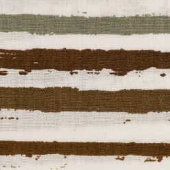 Baumwollstoff Popeline Streifen schmal weiß khakigrün taupe 1,50m Breite