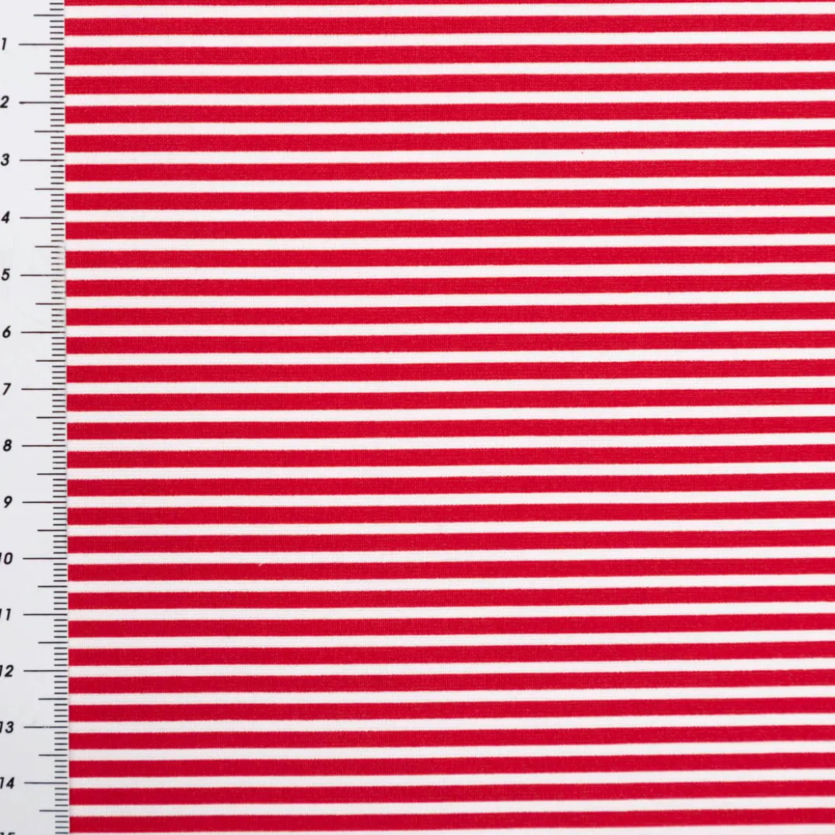 Baumwollstoff Popeline Streifen rot weiß 1,50m Breite