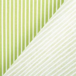 Baumwollstoff Popeline Streifen limegrün weiß 1,50m Breite