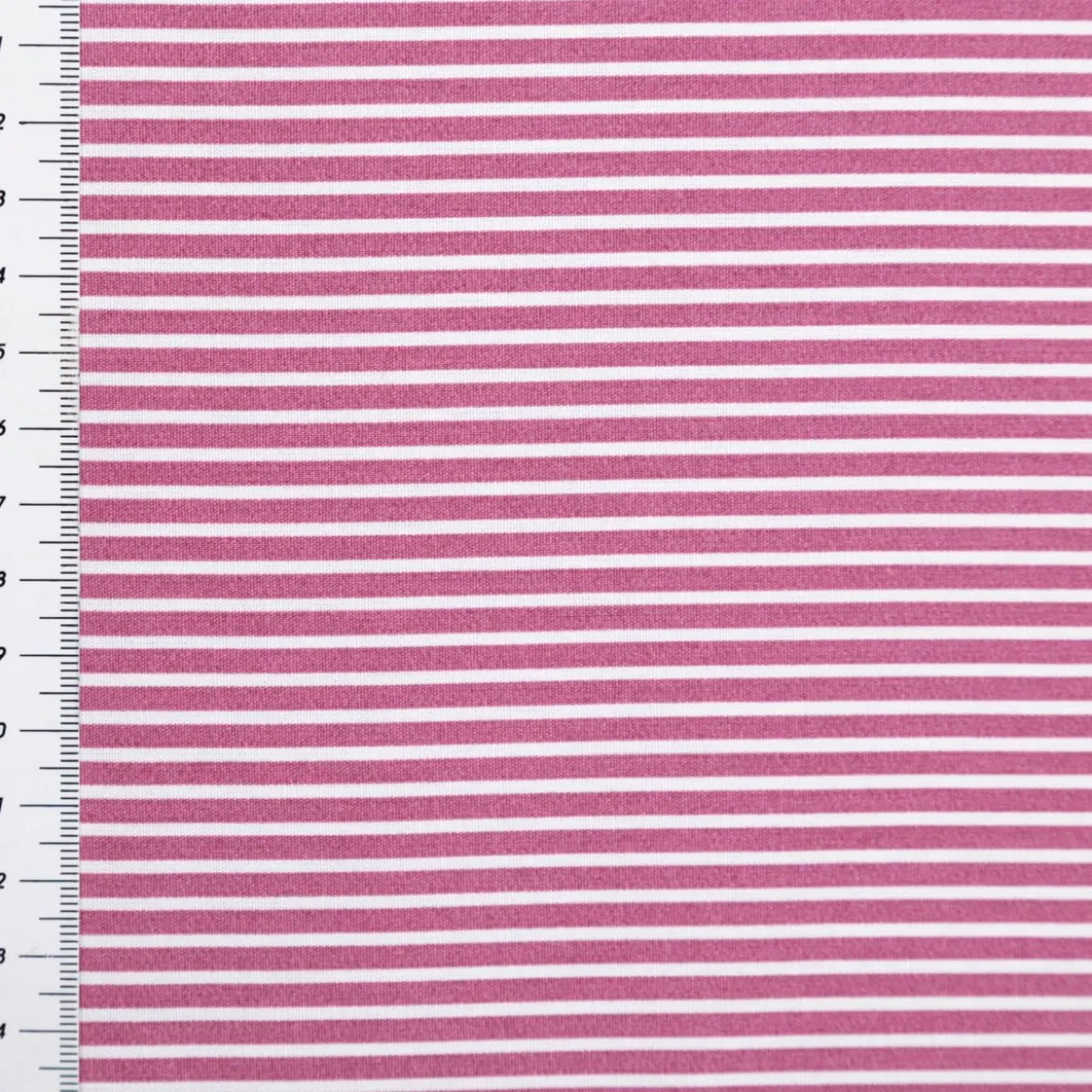 Baumwollstoff Popeline Streifen mauve weiß 1,50m Breite
