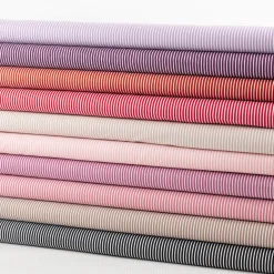 Baumwollstoff Popeline Streifen blush weiß 1,50m Breite