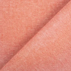 Baumwollstoff Popeline Yarn Dyed garngefärbt einfarbig terracotta meliert 1,44m Breite