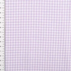 Baumwollstoff Popeline Yarn Dyed garngefärbt kleine Karos 2,7 mm lila weiß 1,44m Breite