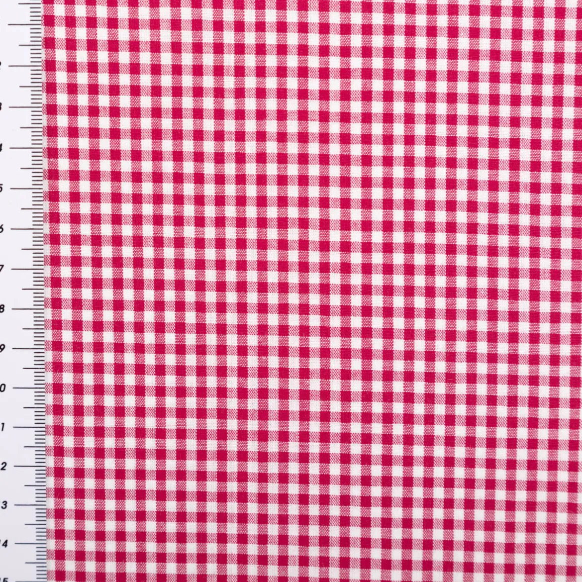 Baumwollstoff Popeline Yarn Dyed garngefärbt kleine Karos 2,7 mm beere weiß 1,44m Breite