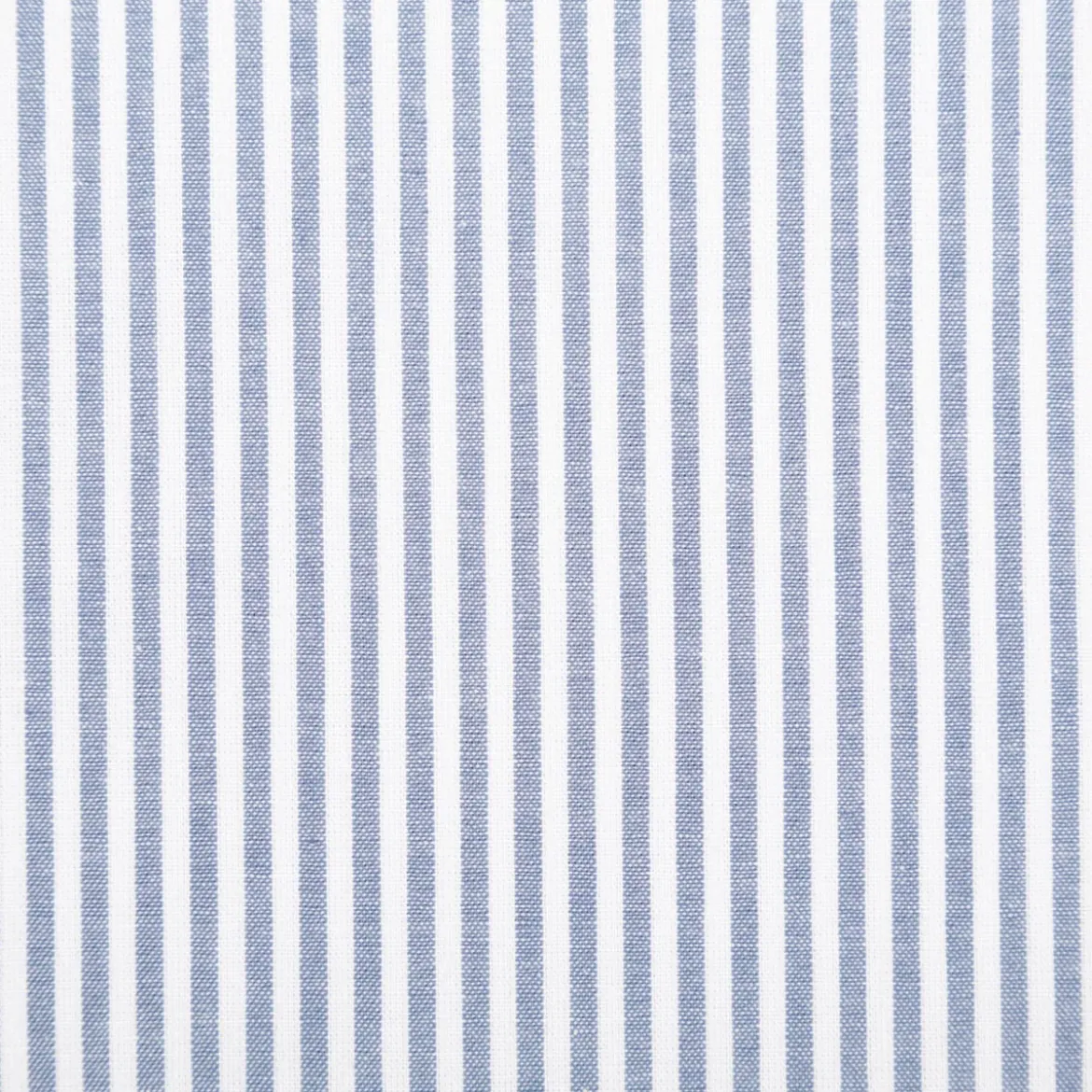 Baumwollstoff Popeline Yarn Dyed garngefärbt Streifen 3mm blau weiß 1,44m Breite