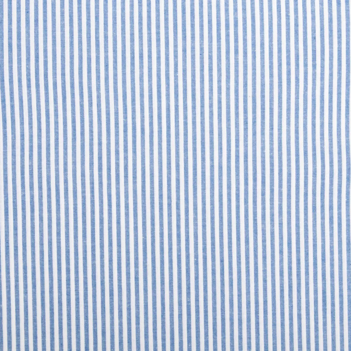 Baumwollstoff Popeline Yarn Dyed garngefärbt Streifen 3mm himmelblau weiß 1,44m Breite