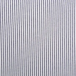 Baumwollstoff Popeline Yarn Dyed garngefärbt Streifen 3mm marineblau weiß 1,44m Breite