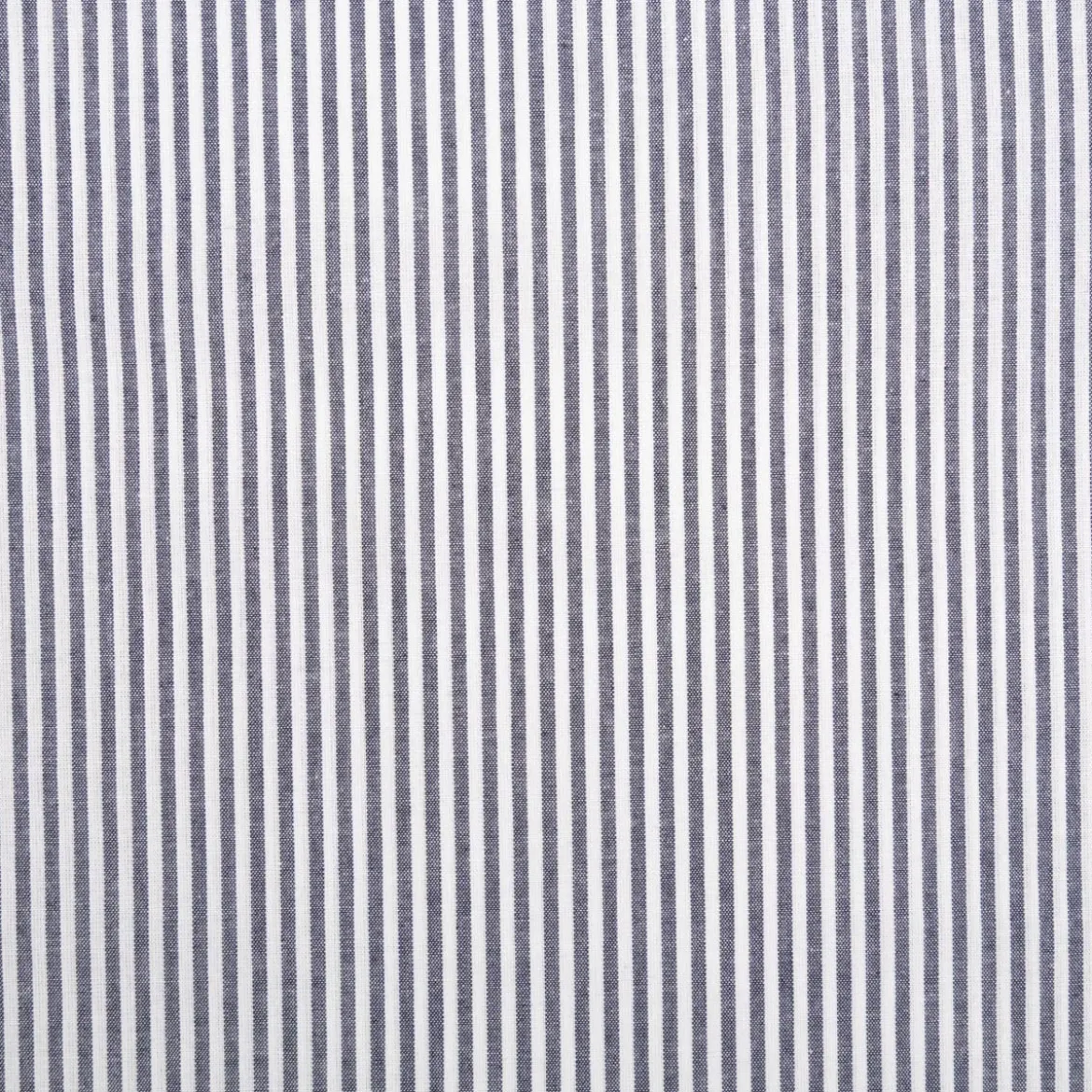 Baumwollstoff Popeline Yarn Dyed garngefärbt Streifen 3mm marineblau weiß 1,44m Breite