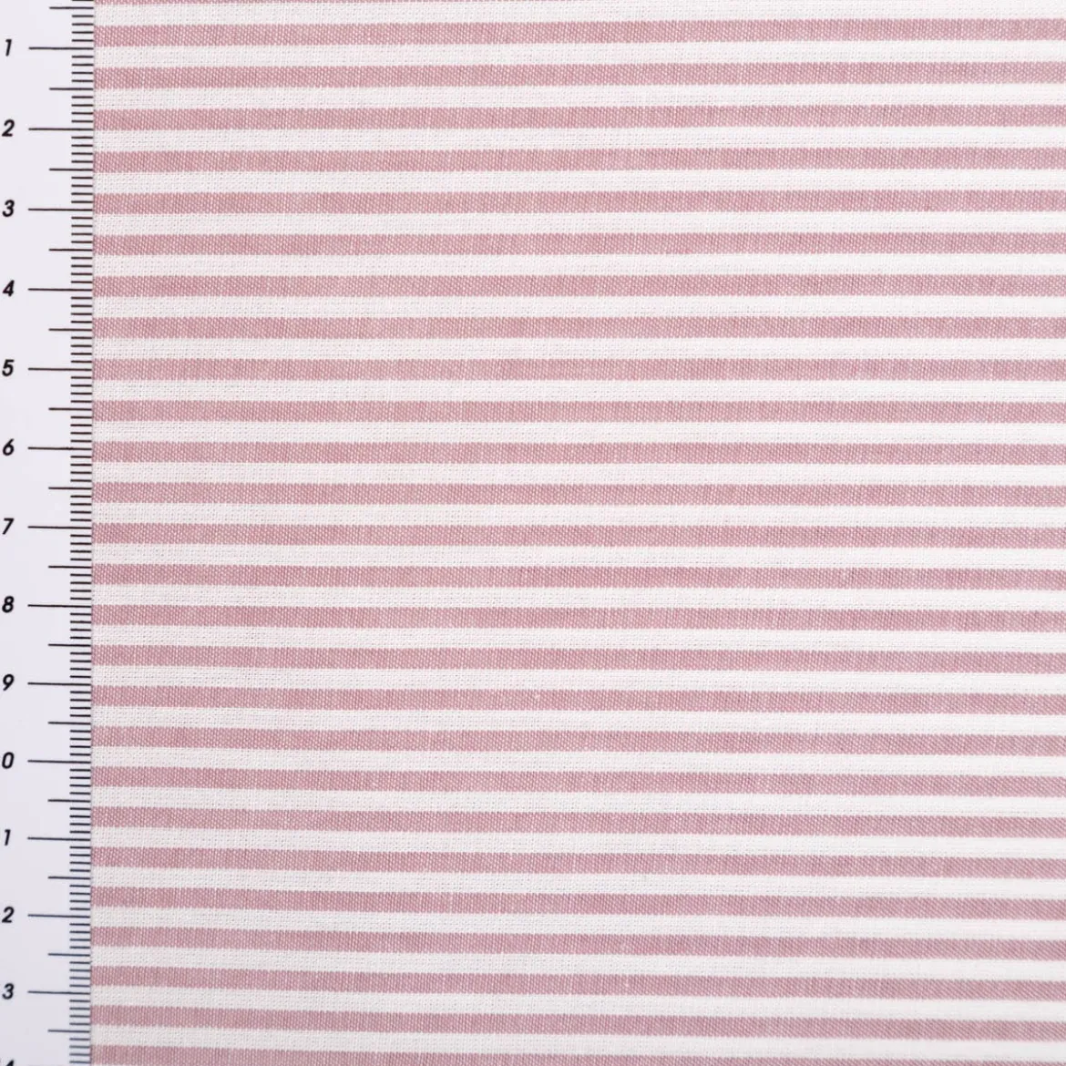 Baumwollstoff Popeline Yarn Dyed garngefärbt Streifen 3mm mauve weiß 1,44m Breite