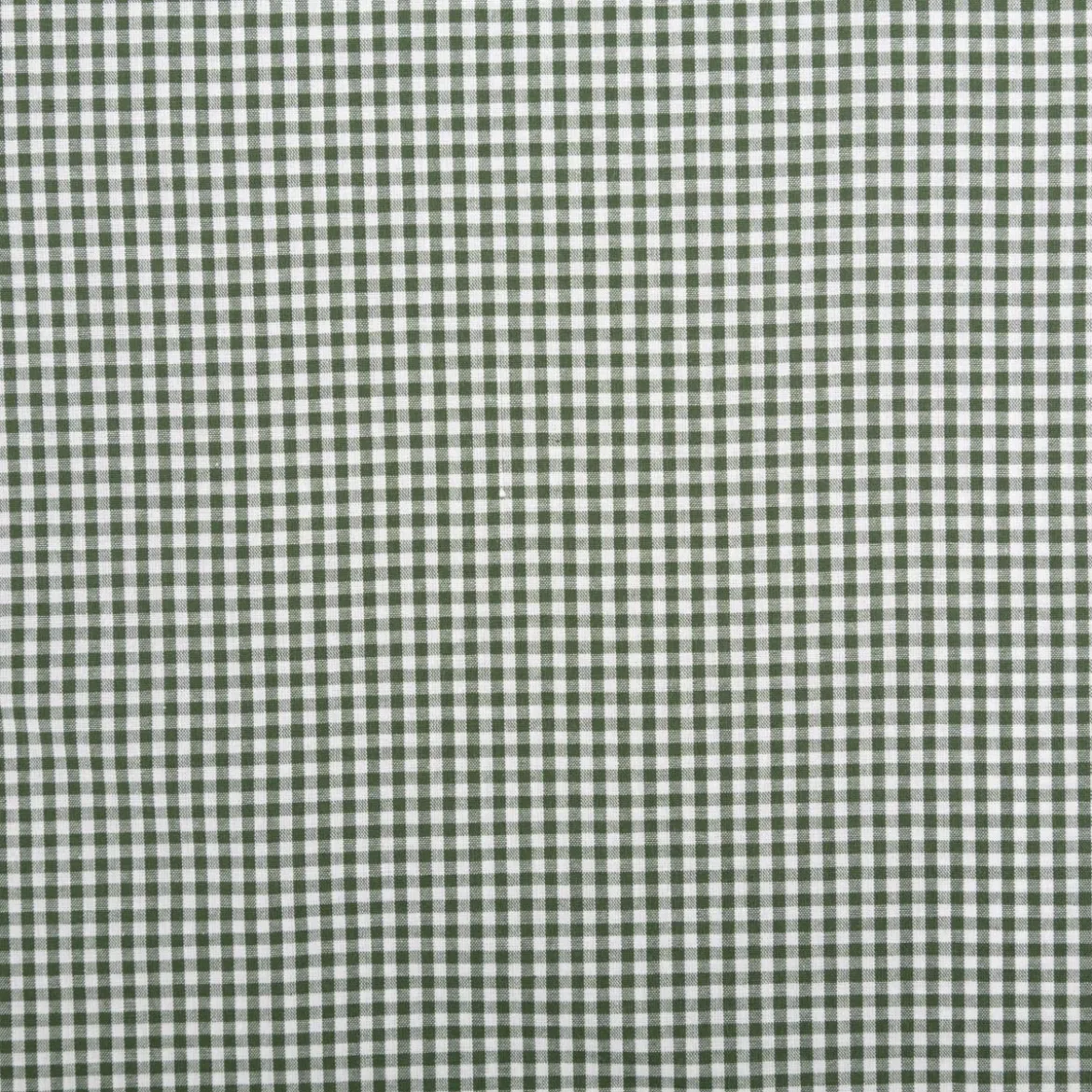Baumwollstoff Popeline Yarn Dyed garngefärbt kleine Karos 2,7 mm dunkelgrün weiß 1,44m Breite