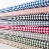 Baumwollstoff Popeline Yarn Dyed garngefärbt Vichy Karos dunkelgrün weiß 1,44m Breite
