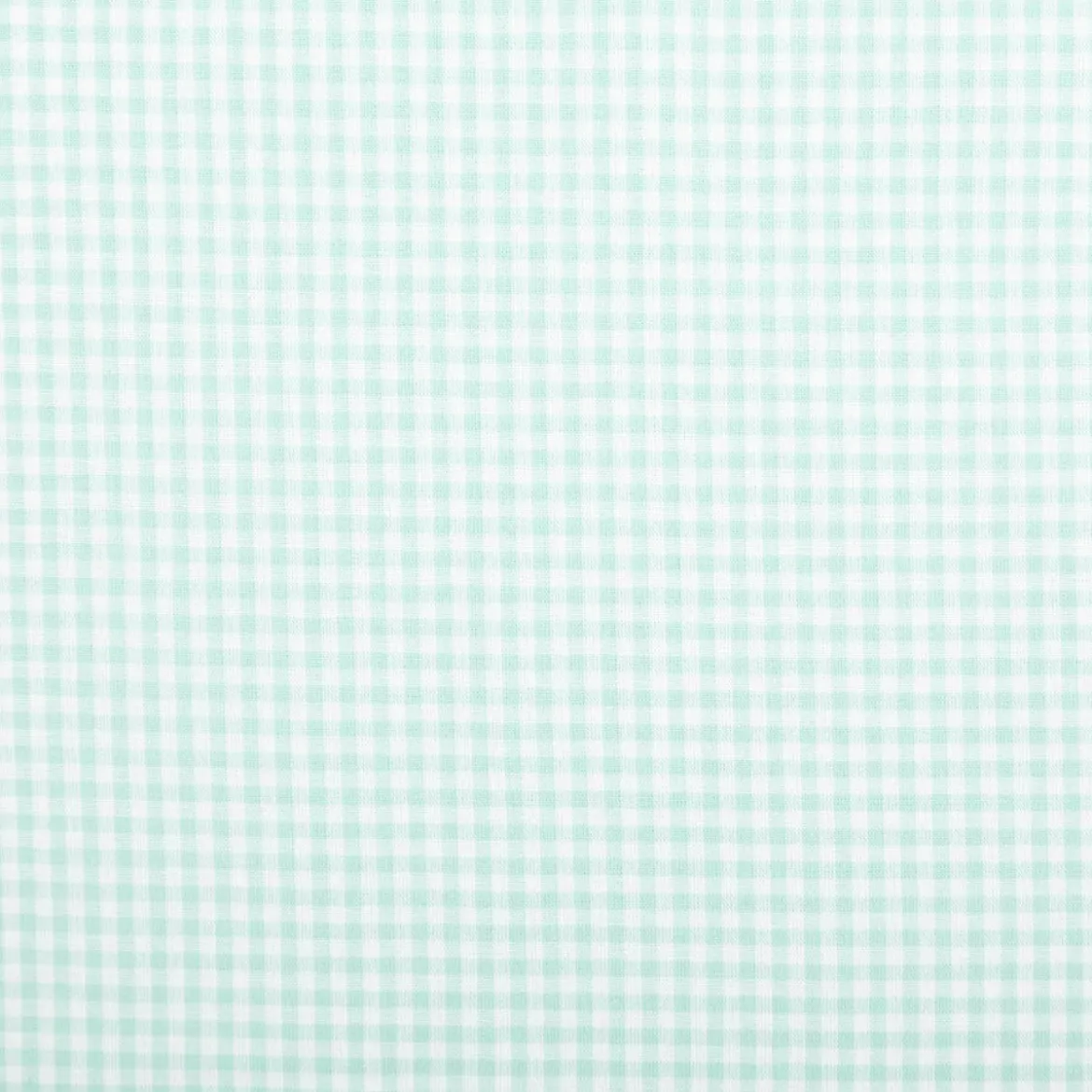 Baumwollstoff Popeline Yarn Dyed garngefärbt kleine Karos 2,7 mm mint weiß 1,44m Breite