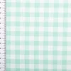 Baumwollstoff Popeline Yarn Dyed garngefärbt Vichy Karos mint weiß 1,44m Breite