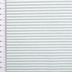 Baumwollstoff Popeline Yarn Dyed garngefärbt Streifen 3mm altgrün weiß 1,44m Breite