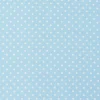Baumwollstoff Punkte groß Ø 7mm babyblau weiß