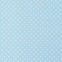Baumwollstoff Punkte groß Ø 7mm babyblau weiß