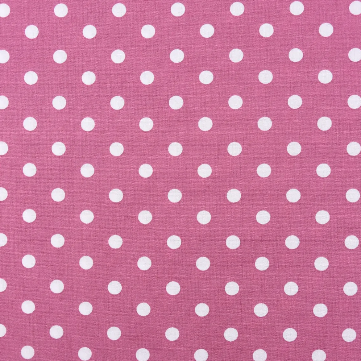 Baumwollstoff Punkte groß Ø 7mm beere mauve weiß 1,40m Breite