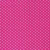 Baumwollstoff Punkte groß Ø 7mm pink weiß