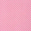 Baumwollstoff Punkte groß Ø 7mm rosa weiß