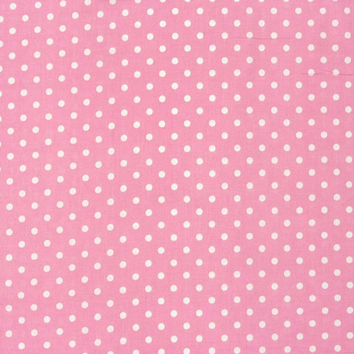 Baumwollstoff Punkte groß Ø 7mm rosa weiß