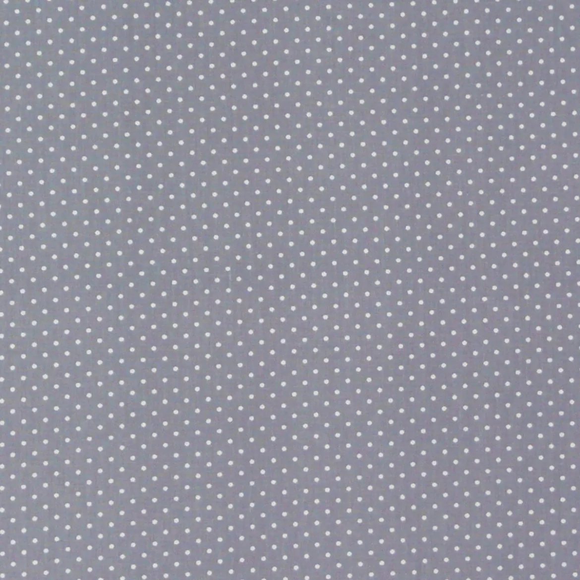 Baumwollstoff Punkte klein Ø 1mm grau weiß
