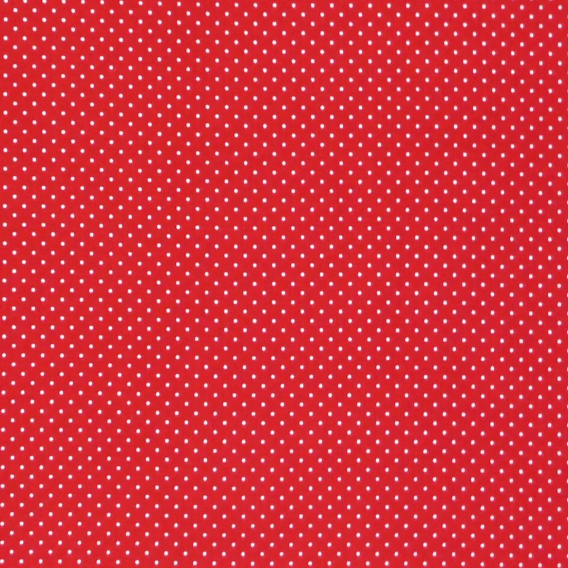 Baumwollstoff Punkte mini Ø 1mm rot weiß