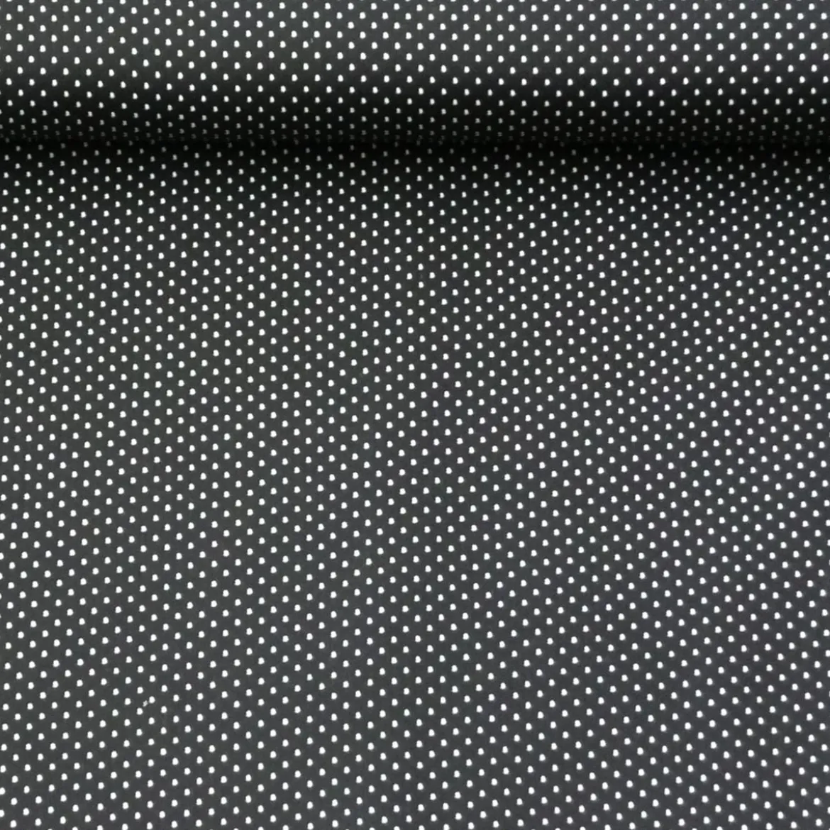 Baumwollstoff Punkte mini Ø 1mm schwarz weiß