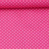 Baumwollstoff Punkte mini Ø 1mm pink weiß